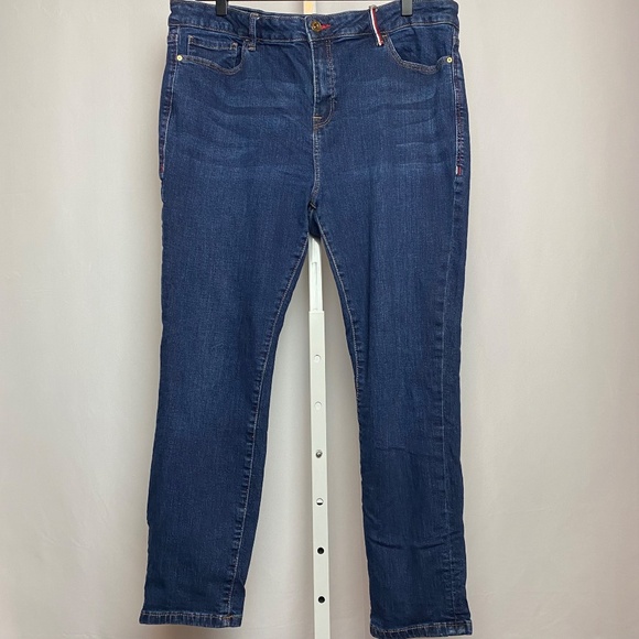 Tommy Hilfiger Womenʻs Raleigh High Rise Blue Denim Jeans 14 - Picture 1 of 10